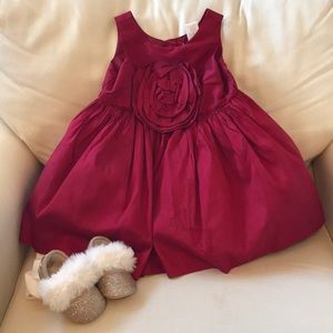 Silk Red Holiday Dress